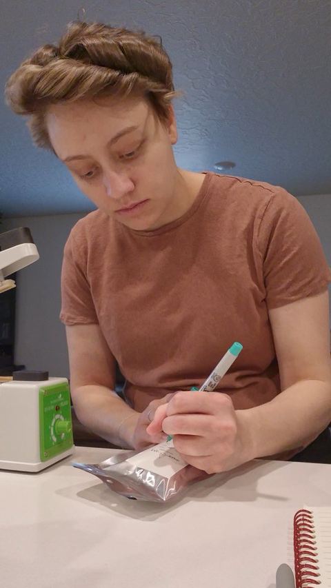 Every order labeled by hand