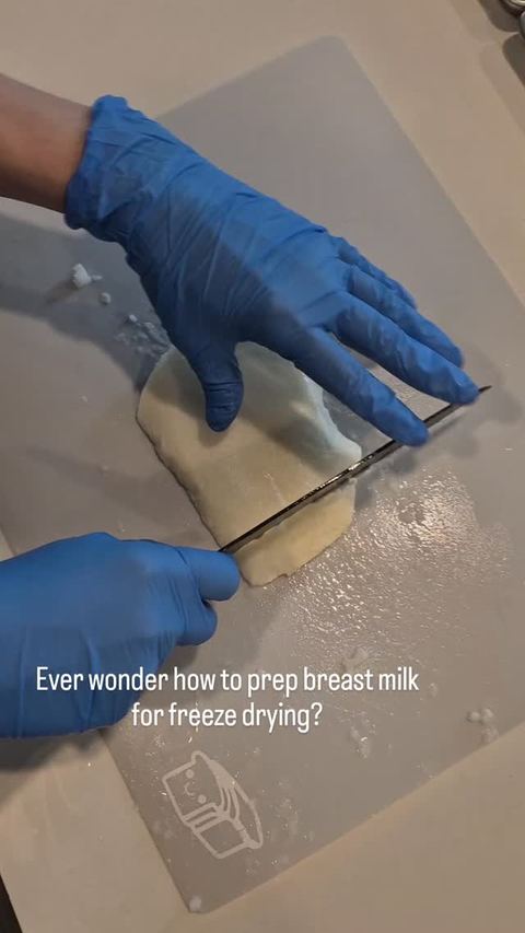 How to prep breast milk for freeze-drying
